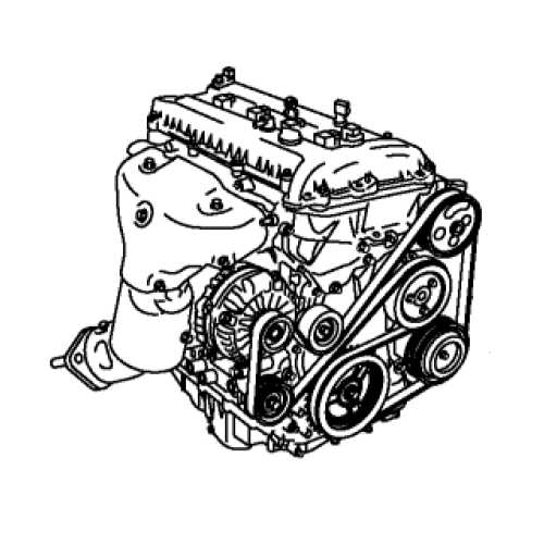 sketch of MZR 2 litre engine