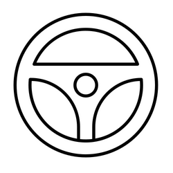 steering wheel icon