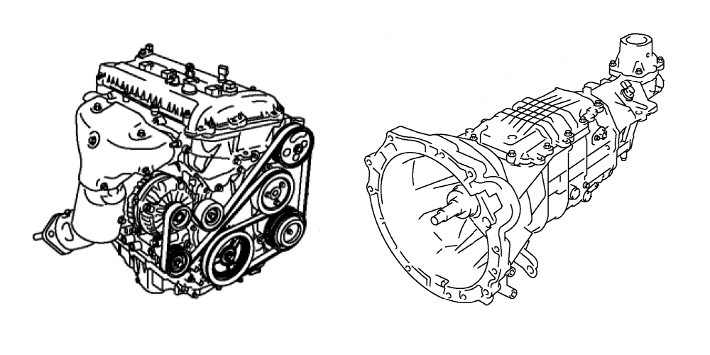 NC engine and transmission